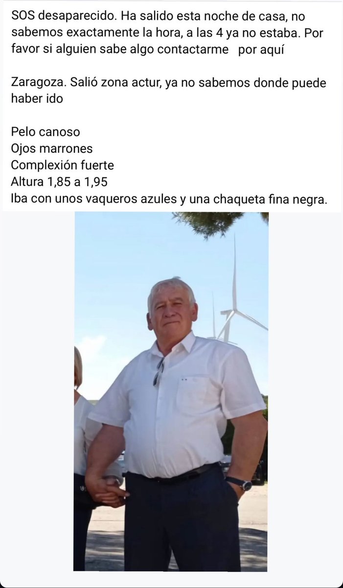 Desaparece en Zaragoza 👇