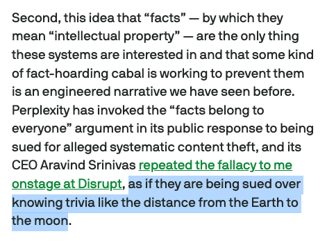 ednewtonrex's tweet photo. This is a very good takedown by TechCrunch of the claim today from Microsoft &amp; a16z that machines should have 'the right to learn'. Recommend reading the whole article. https://t.co/ipDQo6FpQE