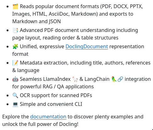 tom_doerr's tweet image. Docling - &quot;Get your docs ready for gen AI&quot;