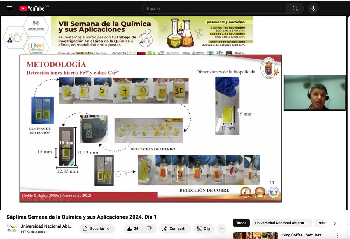 #EstoySemQuimUNAD <a href="/SemQca_UNAD/">7ma Semana de la Química 2024 - UNAD</a> Conferencia magistral_Uso de   residuos agrícolas para la generación de biosensores de detección de metales   pesados
  Msc. José Hernando Quintana Mendoza-Universidad de Pamplona - Santander <a href="/UniversidadUNAD/">Universidad UNAD</a> <a href="/UNADinvestiga/">Investigacion UNAD</a>