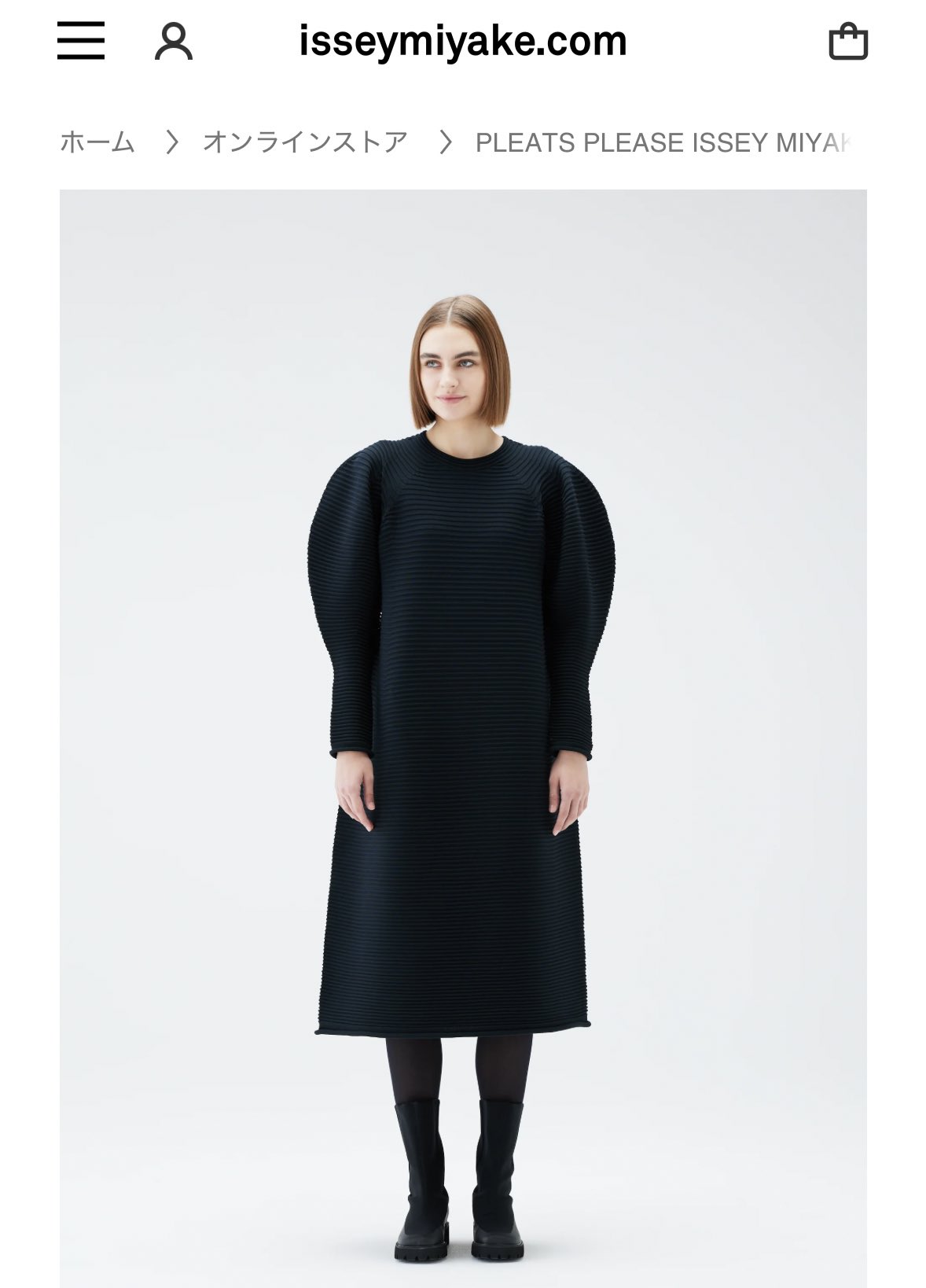 PLEATS PLEASE POWAN ノースリーブワンピース　サイズ　3 PLEATS PLEASE POWAN ノースリーブワンピースサイズ3