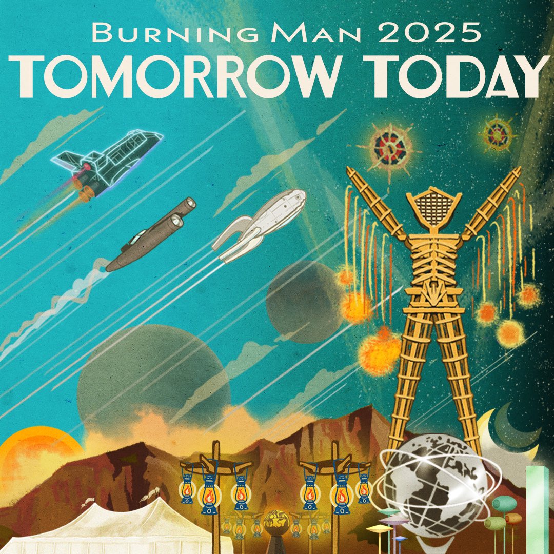 Mike Hampton (@mikehamptonart) on Twitter photo Excited to announce my artwork for the <a href="/burningman/">Burning Man Project</a> 2025 theme “Tomorrow Today” #burningman Excited to announce my artwork for the <a href="/burningman/">Burning Man Project</a> 2025 theme “Tomorrow Today” #burningman