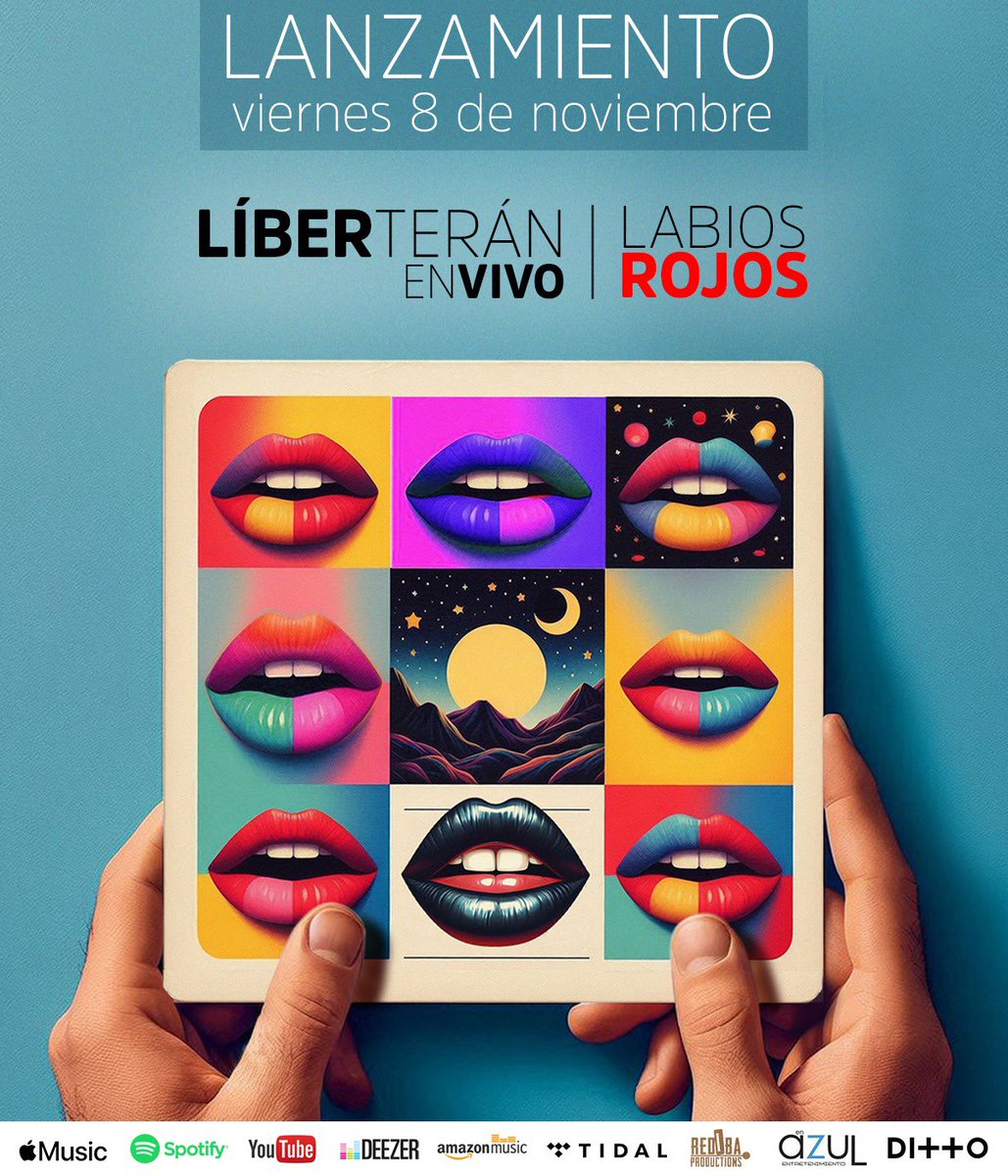 liberteran's tweet photo. El próx viernes 8 de noviembre, lanzaré el 5to sencillo de mi disco en vivo “Ya llegó el Gitano Western”: Labios Rojos (en vivo), espérenlo!! 

Aquí  este  link para que le den pre-save!!👇🏾

https://t.co/tWXSTqxB9P…

Abrazo !!

#nuevosencillo #nuevamusica #DiscoEnVivo https://t.co/xD0iKZMjdA