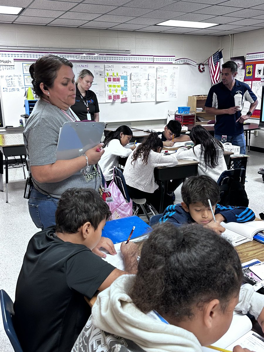 BlackES_AISD's tweet photo. Principal @nparedes2000 and AP @A_Hart73 conducted instructional math walks with @Mrssmart615. Lots of best practices and alignment across the grade levels. #TransformingtoGreatness @STARS_902 @maty_orozco @eureka_math https://t.co/Y4qSwpZsJJ