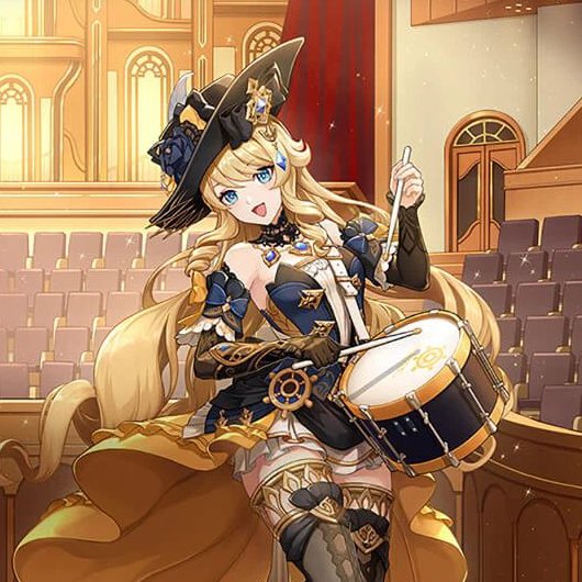 bunnyoki's tweet photo. navia really loves playing instruments https://t.co/TsHSMmLwwX