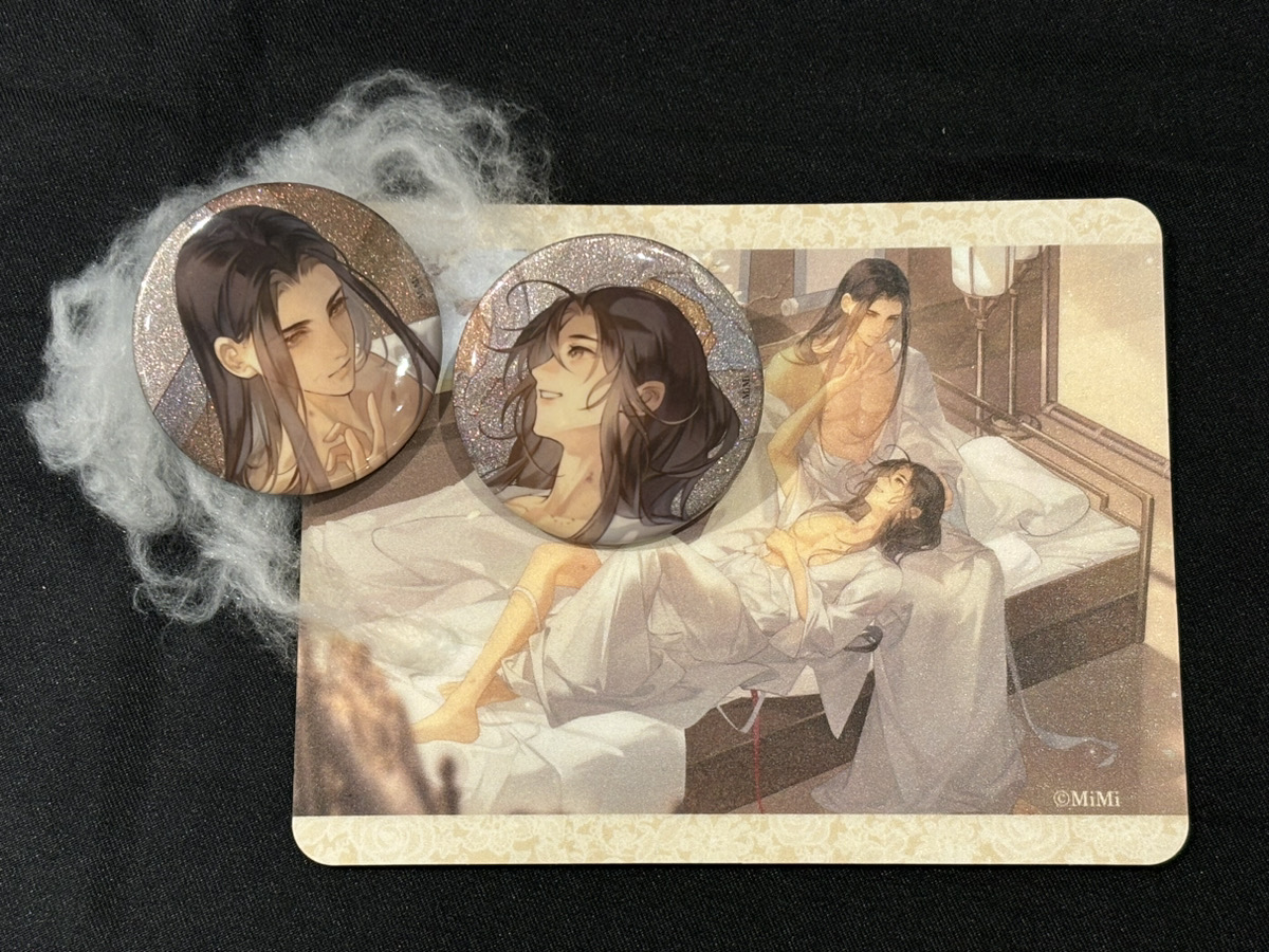 店頭では「カンバッジセット 魏無羨 BD 2024」「マウスパッド 魏無羨