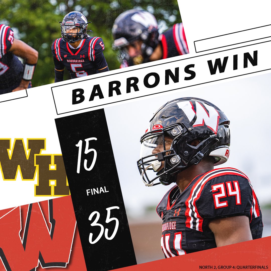 Final from Woodbridge❗️Barrons handle business in round 1 and move to 10-0 on the season!