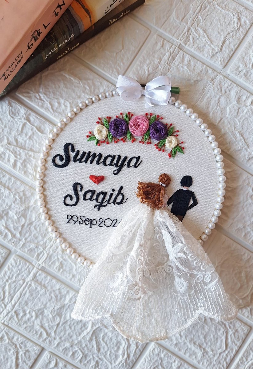 EAafreen9513's tweet photo. "Where love meets artistry. Each thread and stitch tells the story
Customize for your loved ones
Celebrating the art of love handcrafted with care. #EmbroideryArt #LoveInEveryThread" https://t.co/pAgJ4cZgnz