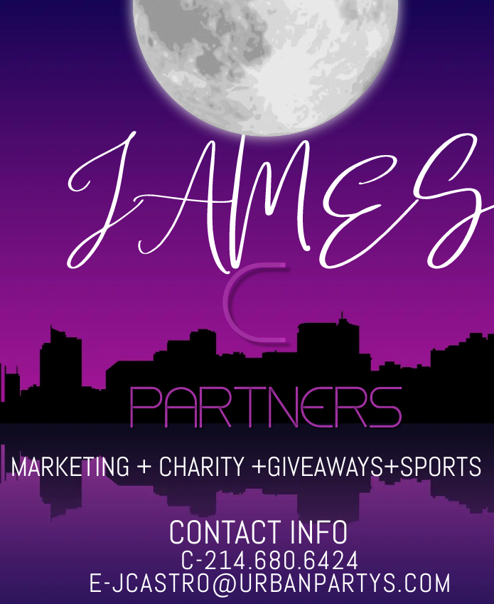 NEW: 
#JAMESCPARTNERS 
#MARKETING 
#CHARITY