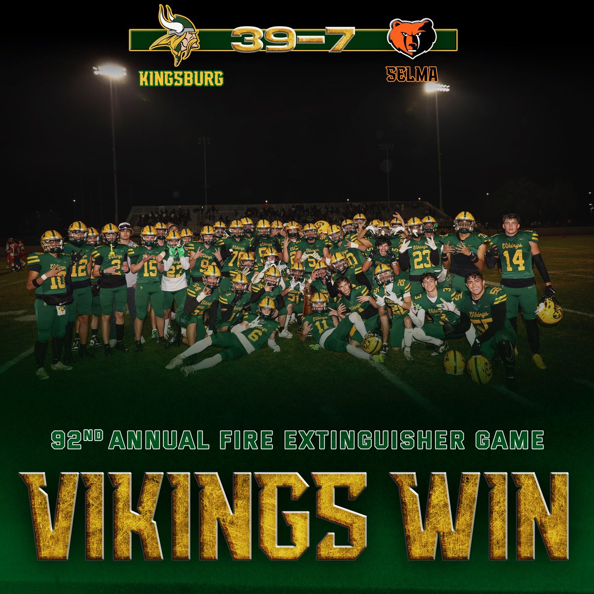 Kingsburg High School Viking Football tweet media