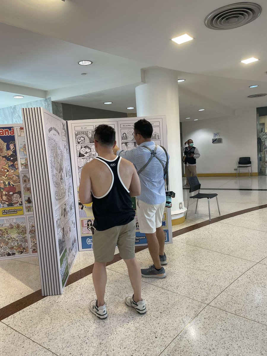 SEAJunction's tweet photo. ❗️❗️Tomorrow is the LAST DAY ❗️
Please come and see the amazing #comics and #cartoons of artists from #SoutheastAsia describing on #ASEAN's way of #Noninterference and #Consensus and displaying on 1st Floor and 4th Floor, Bangkok Art and Culture Center (BACC). https://t.co/9UA6YGmRQQ