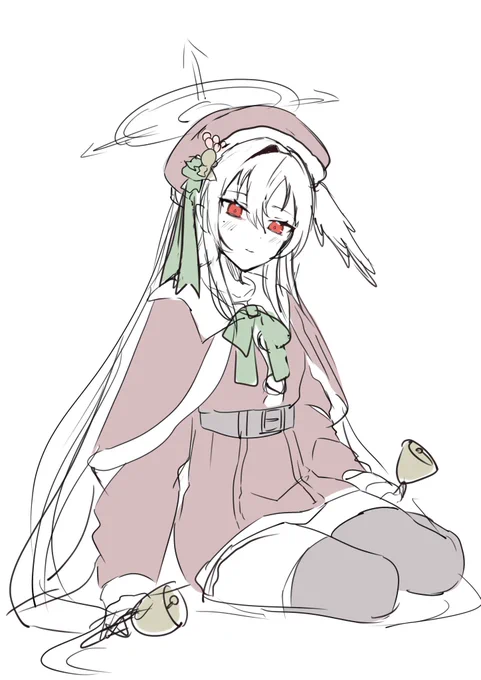 スズミクリスマス衣装は聖歌隊の裏でベル鳴らしたりしてると思う 別珍であつらえた上品なサンタ服着てる