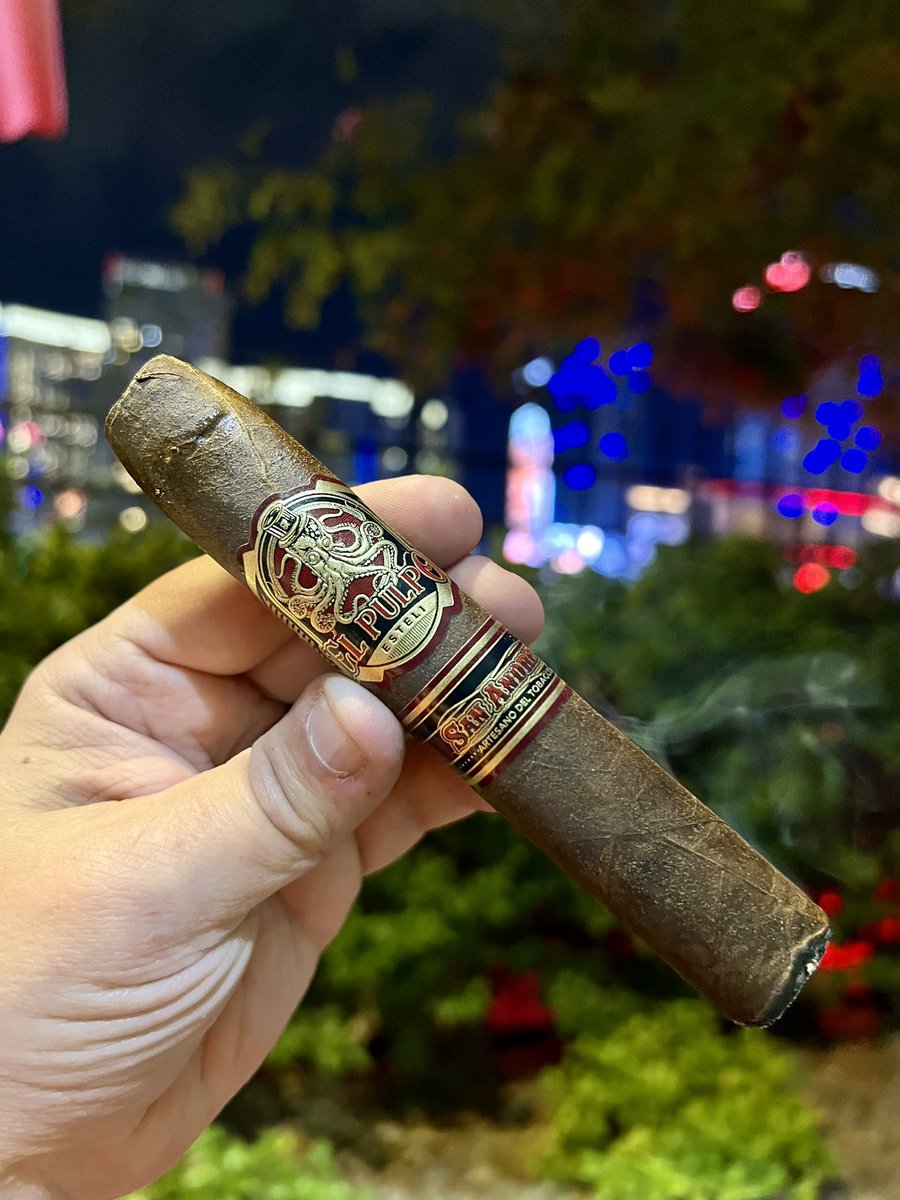 CigarDH (@cigardh) on Twitter photo Smoking the <a href="/artesanotobacco/">Artesano Del Tobacco™️</a> El Pulpo Belicoso Grande, the number 10 of the 2023 <a href="/CigarAficMag/">Cigar Aficionado</a> Top 25 Cigars of the Year, after another great Cigar Aficionado Big Smoke evening in Las Vegas. This may be my favorite cigar handed out tonight. Smoking the <a href="/artesanotobacco/">Artesano Del Tobacco™️</a> El Pulpo Belicoso Grande, the number 10 of the 2023 <a href="/CigarAficMag/">Cigar Aficionado</a> Top 25 Cigars of the Year, after another great Cigar Aficionado Big Smoke evening in Las Vegas. This may be my favorite cigar handed out tonight.