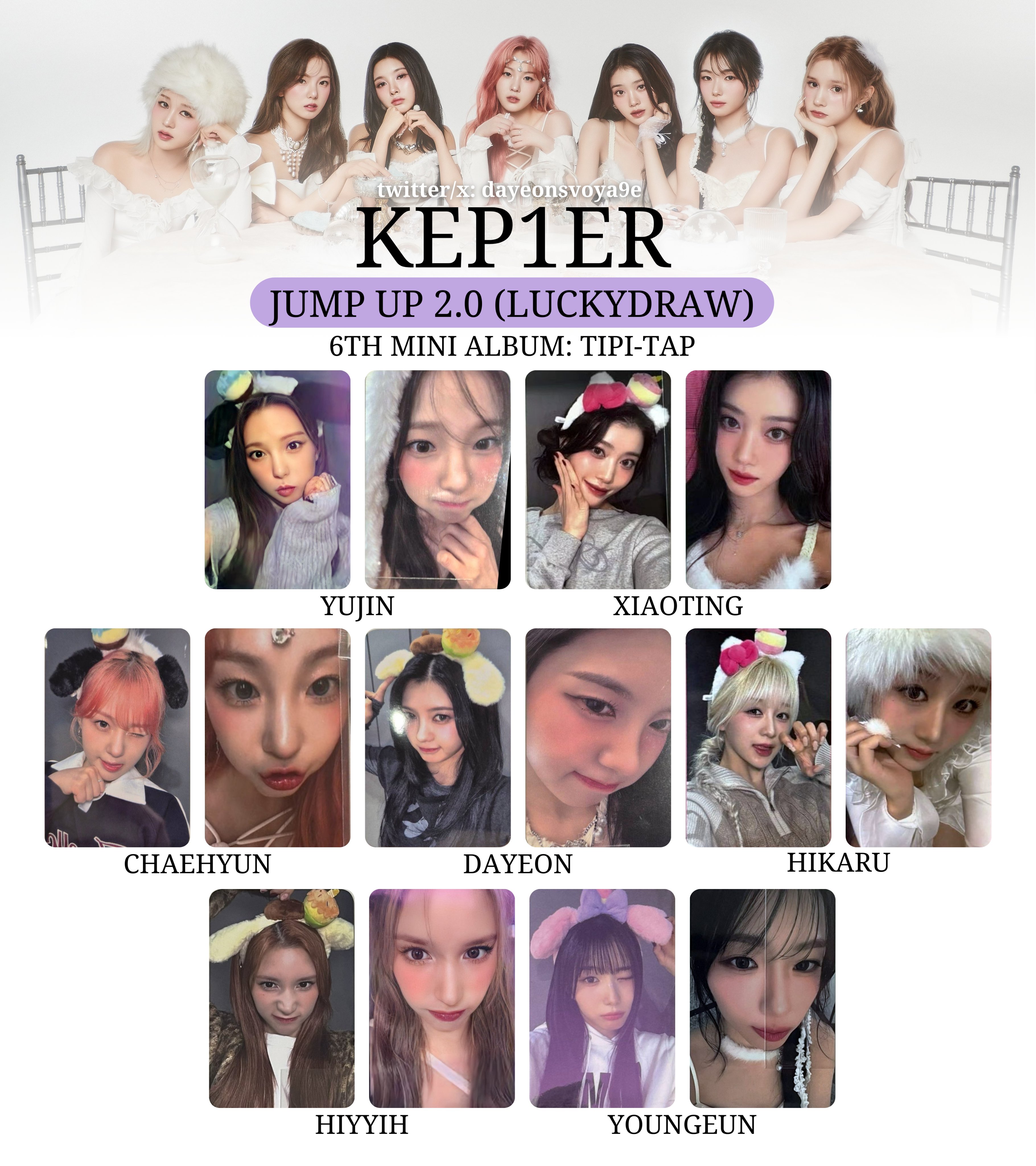 kep1er TIPI-TAP マップイベント トレカ セット② - メルカリ|K-POP kep1er TIPI-TAP マップイベント トレカ セット② - メルカリ|K-POP