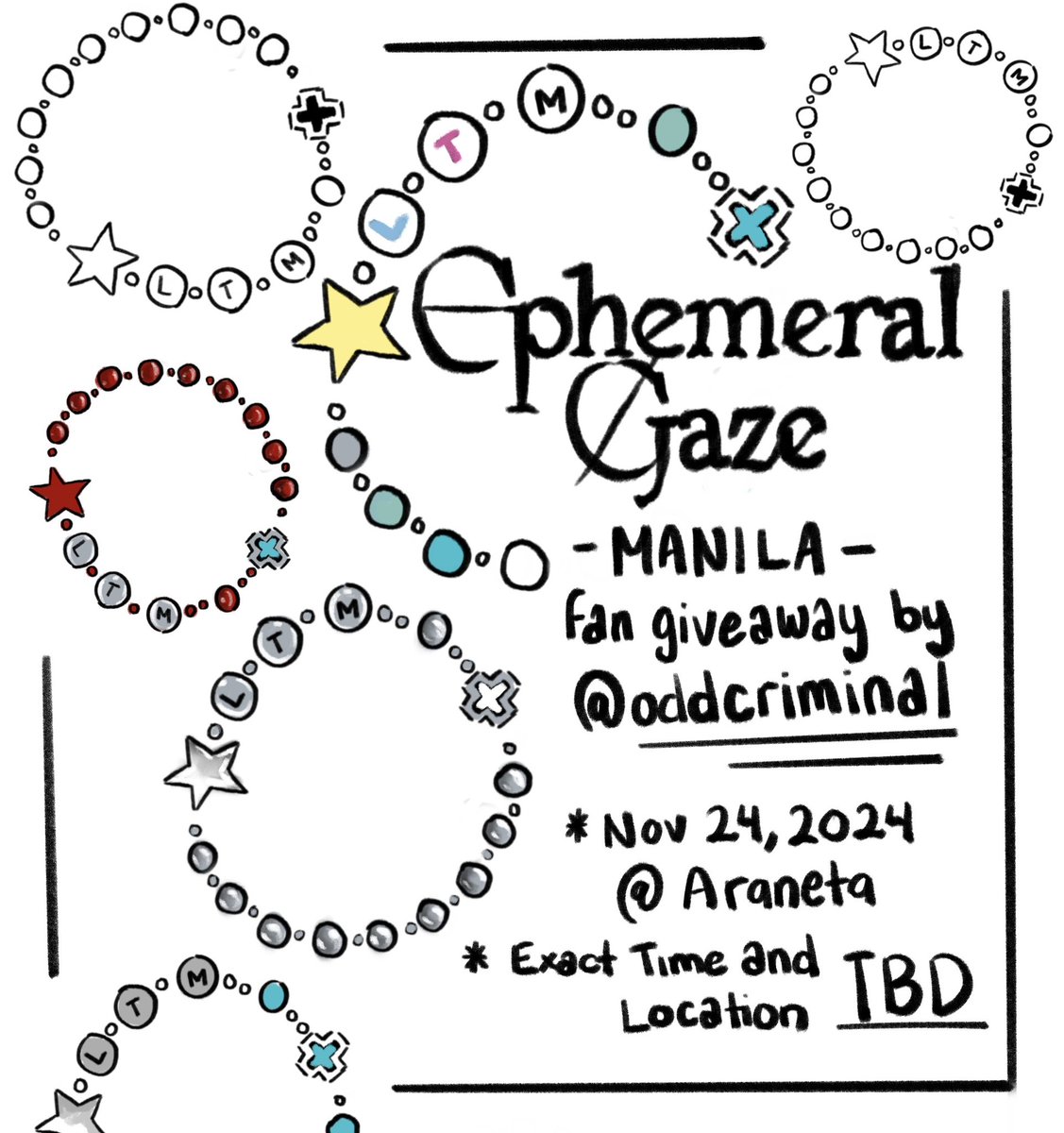 i made bracelets for #ephemeral_gaze_in_mnl! 

⭐️ time and location TBA 
⭐️ dm or reply to trade :)

#TAEMIN #태민
#Ephemeral_Gaze 
#Ephemeral_Gaze_MANILA
#Ephemeral_Gaze_MNL 
#TAEMIN_WORLD_TOUR