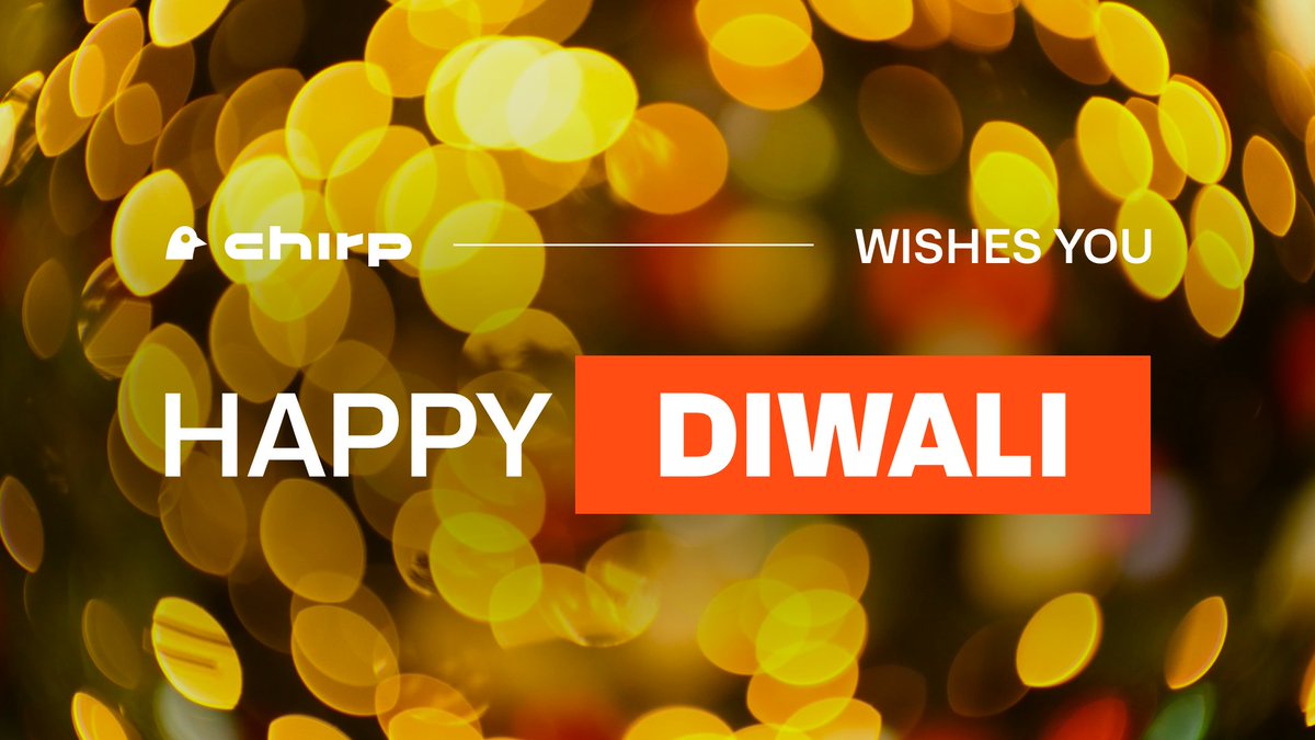 As the festival of lights shines bright, may it fill your life with boundless joy and prosperity.

Wishing everyone a magnificent #Diwali from the @ChirpDewi team!