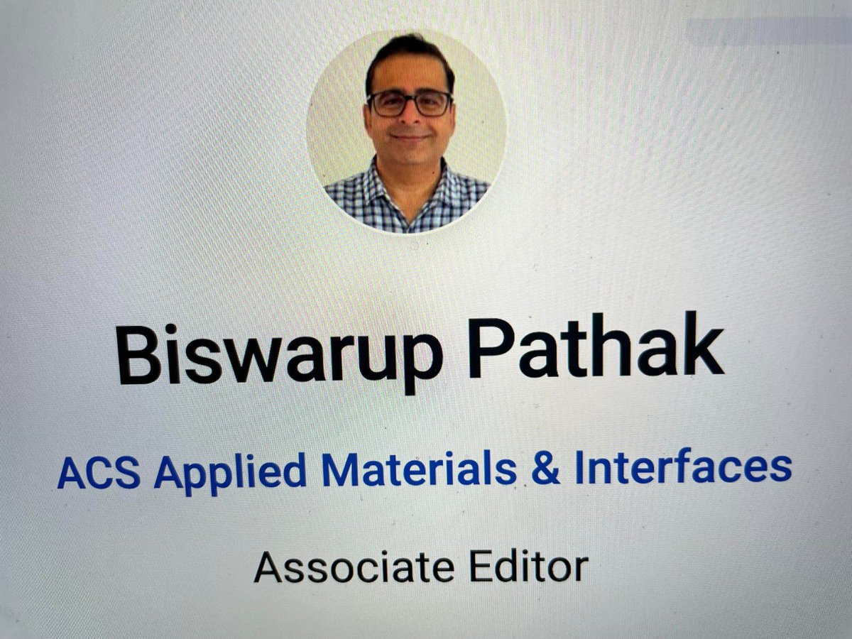 Department of Chemistry, IIT Indore (@chemistryiiti) on Twitter photo Department of Chemistry, IIT Indore Congratulates Prof. Biswarup Pathak to take up the position of Associate Editor of ACS Applied Materials & Interfaces Journal published by American Chemical Society (ACS)<a href="/b_pathak/">Biswarup Pathak</a> <a href="/DebayanDr/">Dr. Debayan Sarkar</a> Department of Chemistry, IIT Indore Congratulates Prof. Biswarup Pathak to take up the position of Associate Editor of ACS Applied Materials & Interfaces Journal published by American Chemical Society (ACS)<a href="/b_pathak/">Biswarup Pathak</a> <a href="/DebayanDr/">Dr. Debayan Sarkar</a>