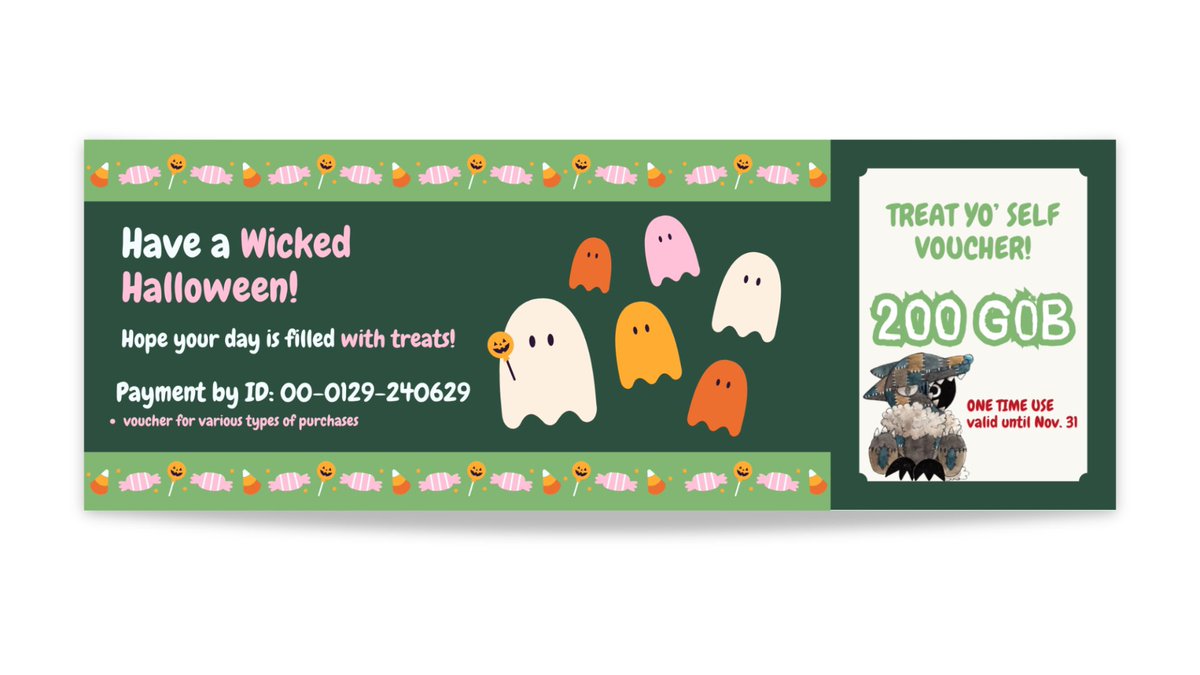 conandecrypt's tweet photo. @noctimoan ㅤ
Selamat pagi Yudo. Terima kasih sudah mengikuti mini  surprise Trick or Treat dari Sir Ace di Halloween lusa lalu. Berikut reward yang kamu dapatkan, selamat menggunakan ya!
ㅤ https://t.co/3Byhj7Hc0N