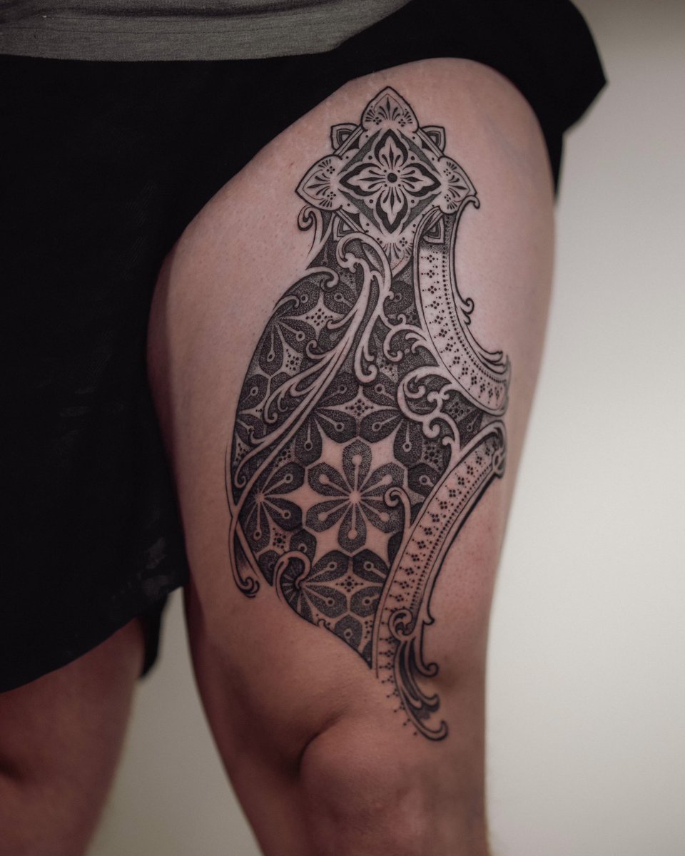 ejaytattoo's tweet photo. Did this #ornamental #tattoo 
#dfw https://t.co/zcrApPhrGS