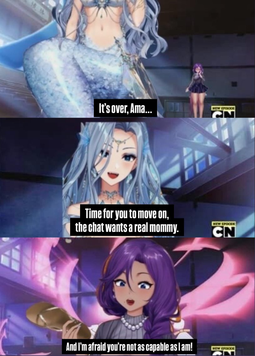 YoukuroCosplay's tweet photo. I’d like to see if @LeeandLie &amp; @ChaChayourvmom would go at each other for best Vtuber mom. lol https://t.co/NMtay950wN