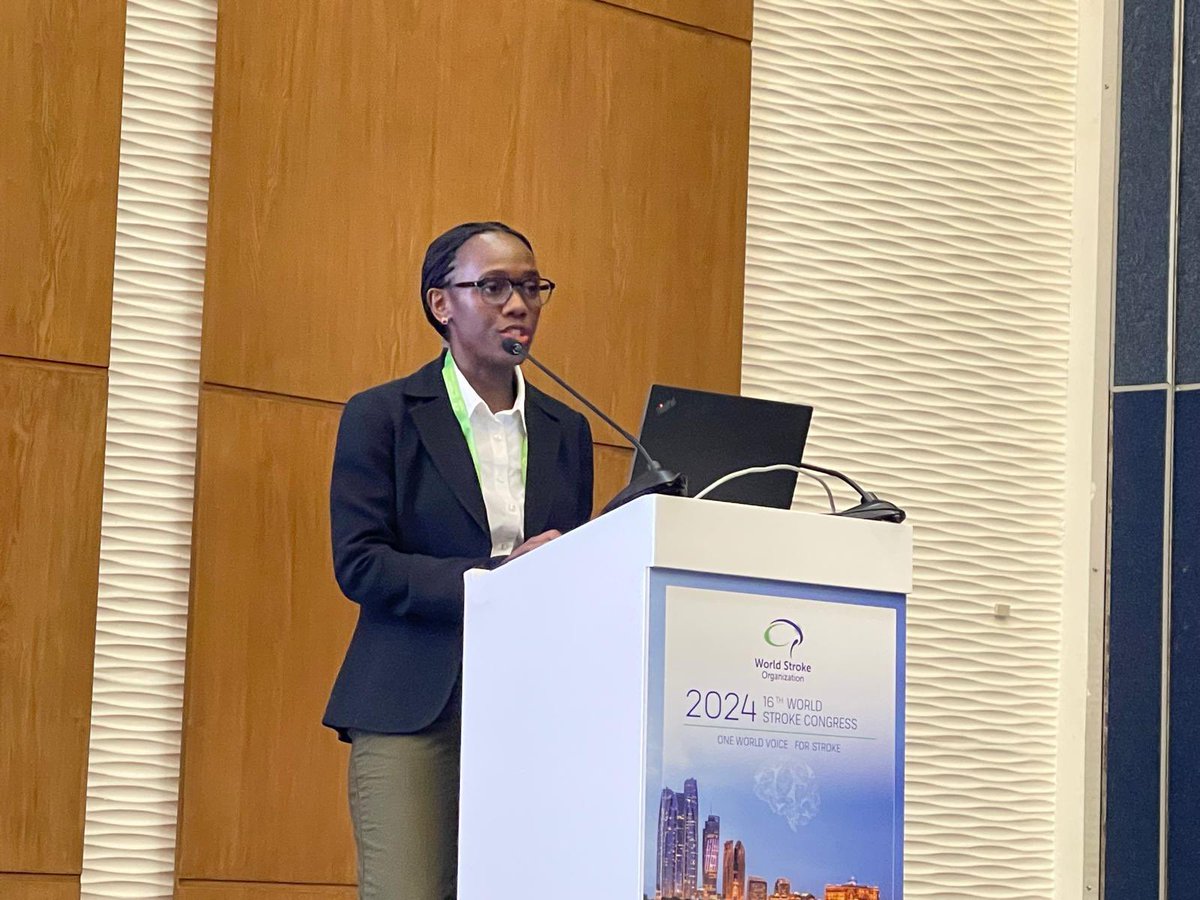 SarahMatuja's tweet photo. It was an extreme honor to present findings from Our African Stroke Project at the Young Future Stroke Leaders Session, alongside my Colleagues at the World Stroke Congress 2024 in Abu Dhabi. It was a Multiple Stakeholder Collaborative Effort🤝. #StrokeUnits #Tanzania https://t.co/xu8zbuWmaX