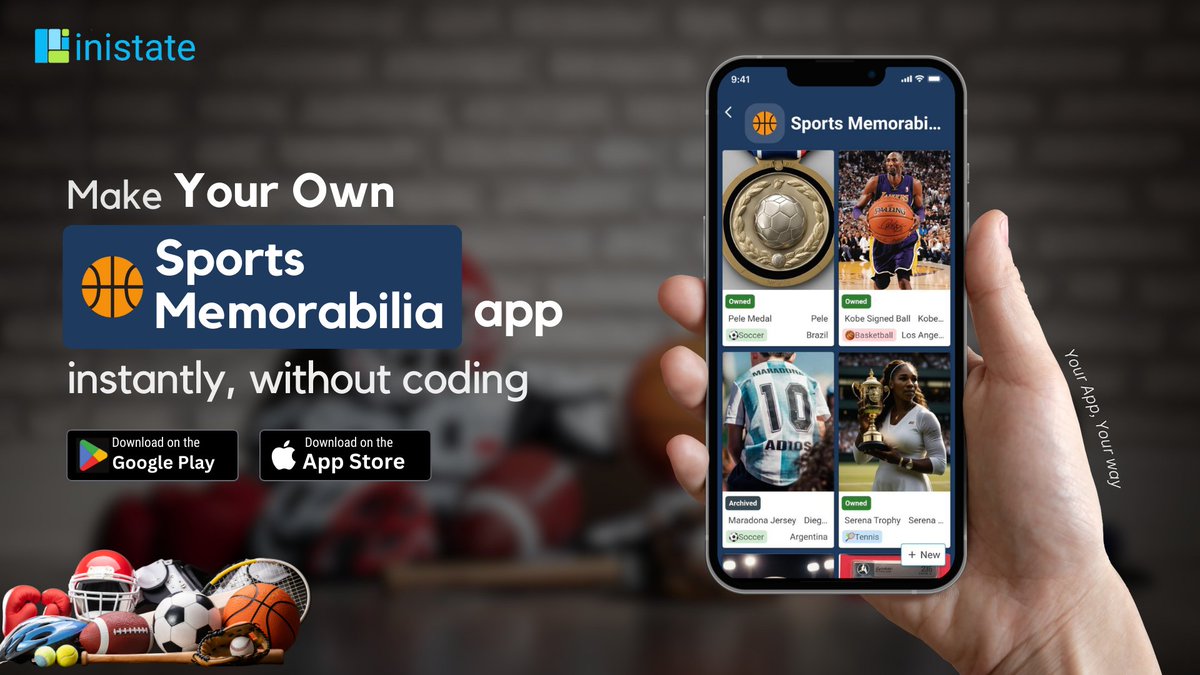 inistatehq's tweet photo. โจCreate Your Own Sports Memorabilia Collection app in minutes with Inistate.๐๐ Track items, value, and history effortlessly! ๐โพ Manage your beloved collection with ease!๐คณ
๐https://t.co/sO8hEdTvaR
#Inistate #Nocode #SportsCollection #Memorabilia #Collectors https://t.co/2weCx1ddoc