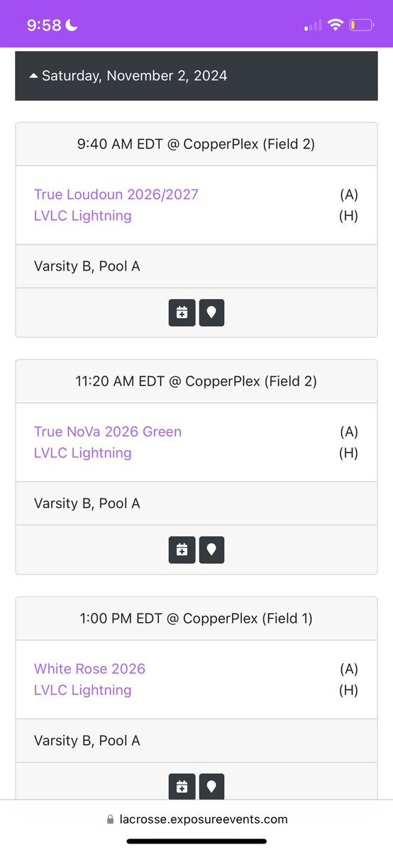 LVLC Schedule @ Aloha Fall Ball Tournament, I will be wearing #3: