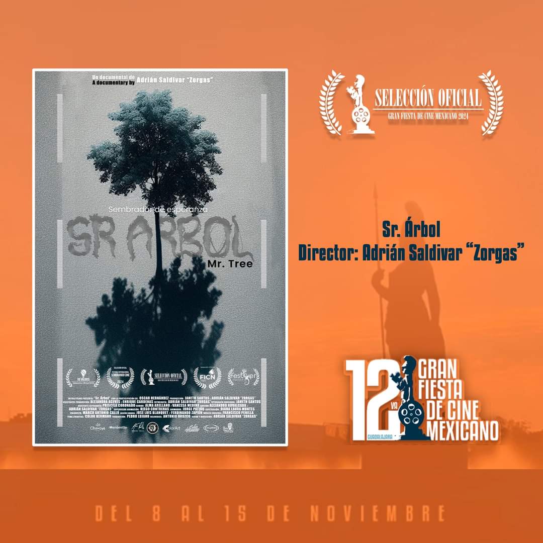 DetolaFilms's tweet photo. Ahora nuestro documental "Sr. Árbol" es parte de la Gran Fiesta de Cine Mexicano. Domingo 10 de noviembre a las 6pm en Cinemex Sania. Boletos a la venta en  https://t.co/Ht6iXNjPRg

@FiestaCineMX 
@filmajalisco 
@imcine https://t.co/YWkpQCyT1O