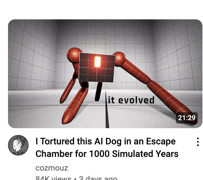yacineMTB's tweet photo. anthropic: nooooooo we need to hire wellness researchers for the poor ai noooooooo
mfs on youtube: https://t.co/ZK5RE7N81A