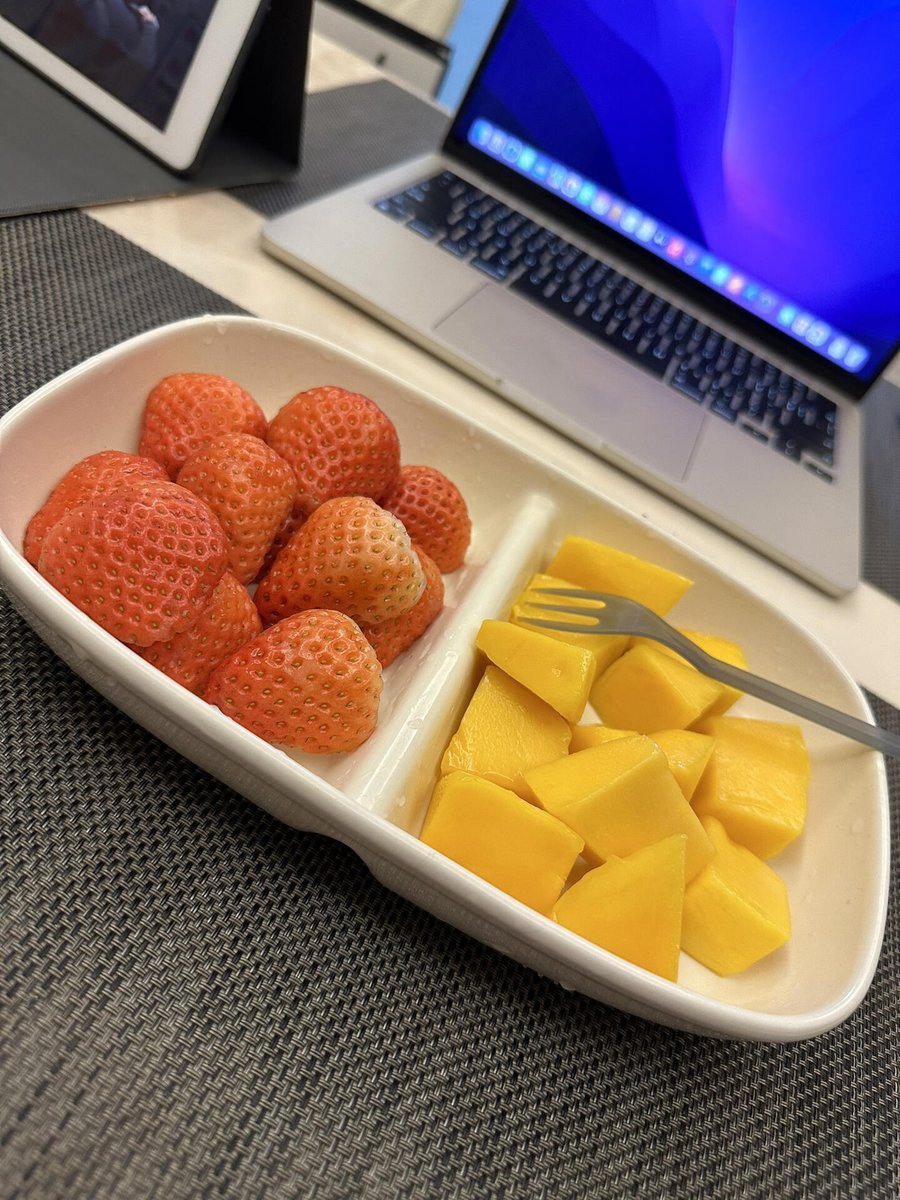 Busy work, eat some fruit to supplement vitamins