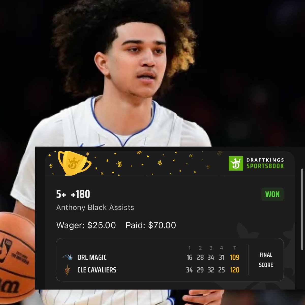 theblondegamble's tweet photo. It’s MF NBA PORTY @portman7387 IN THE MF HOUSE TONIGHT 🤑

$10 -> $472.50 

MF 🐐 @ryanpropz crushing it as always too! Thank you guys ♥️

$25 -> $70
$50 -> $90.98
$17.50 -> $51.62 

more 🤑 keep coming too…. https://t.co/6LxEbcAHO6