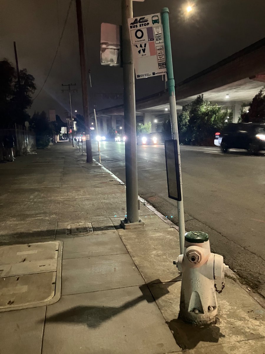 Find a stop with no bench. :/ 5th and Washington.