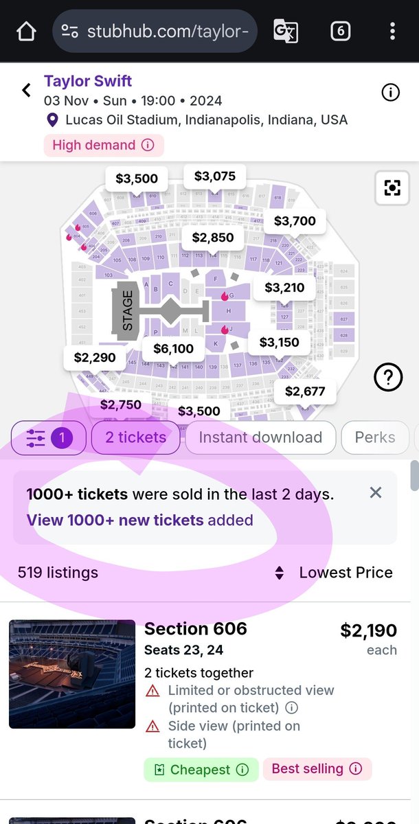 LS93489's tweet photo. @swiftieswanttix Thanks again, @TMFanSupport @Ticketmaster . This is from **22 minutes** after the drop at 945pm on 11/1. 1000 newly added tix?? You're royally screwing tons of fans out of this experience. @FTC https://t.co/MwAonZDN2V