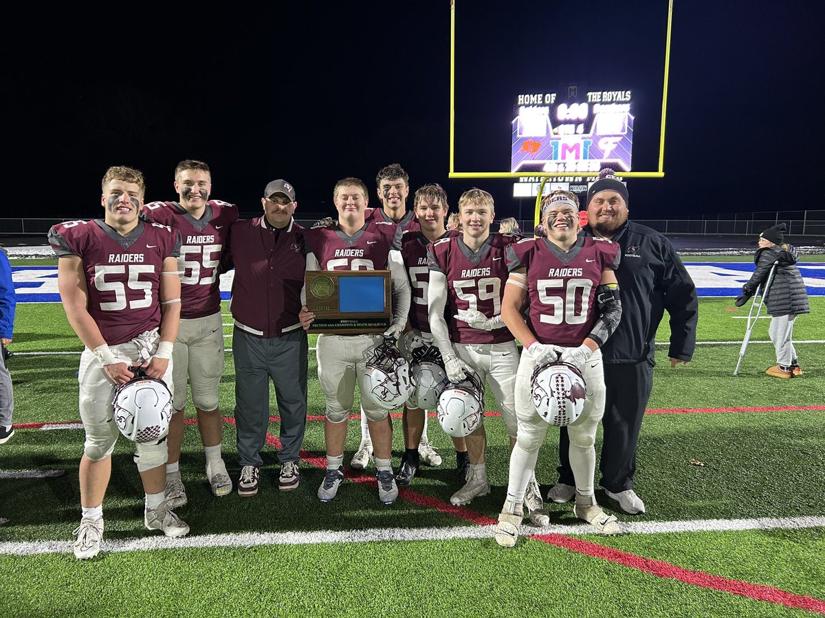 coachmundt's tweet photo. On to state for @CHS_RaidersFB! These guys paved the way! https://t.co/DO47FUVl9S