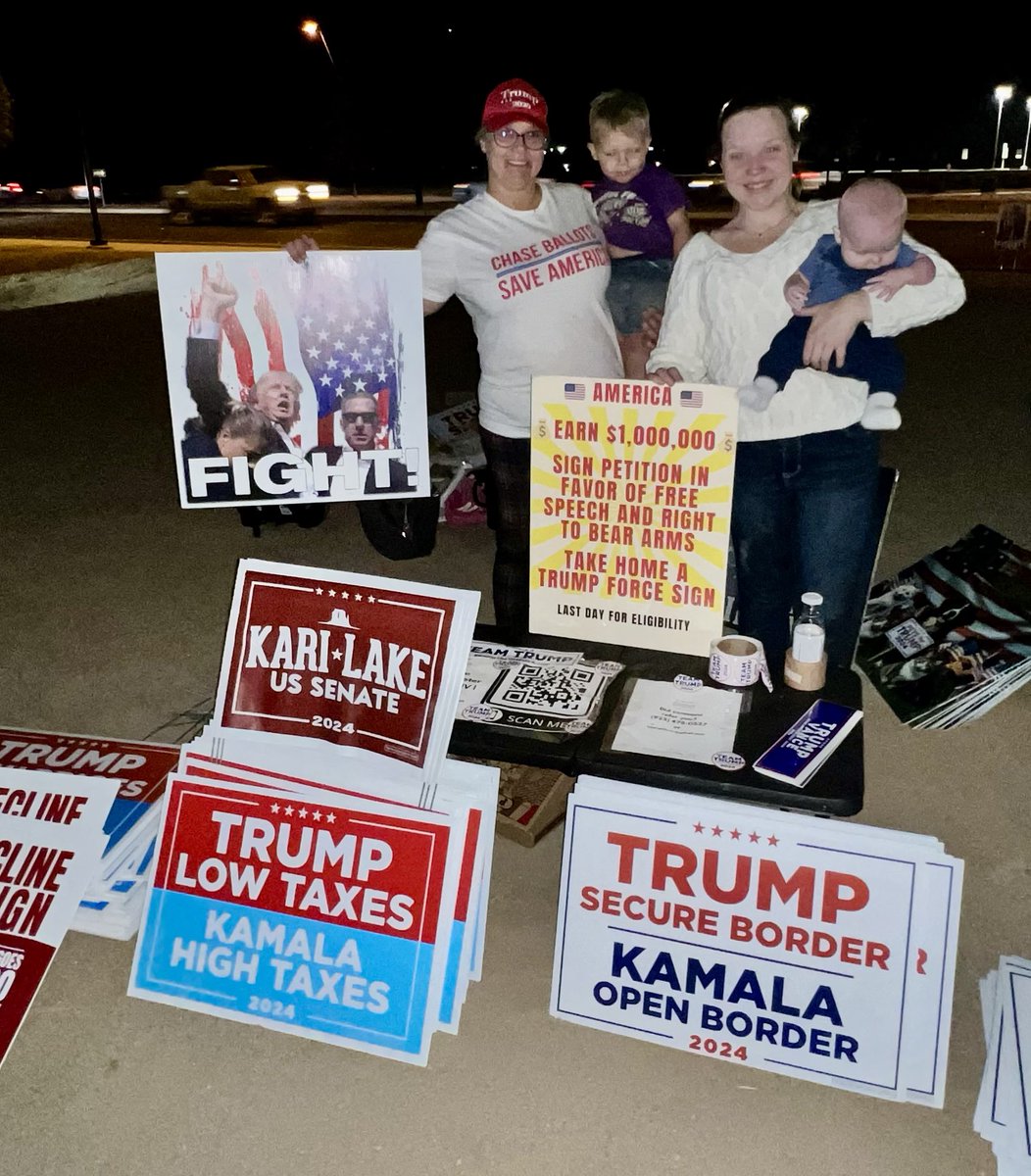 chere_woltz's tweet photo. Fulfilling all three volunteer commitments with the reasons why I volunteered in the first place. #rightstoriches #TrumporBust #SaveAmerica @charliekirk11 @tylerbowyer @KariLake @elonmusk @EliCraneAZ @andybiggs4az @realDonaldTrump https://t.co/KlpddnlcbG