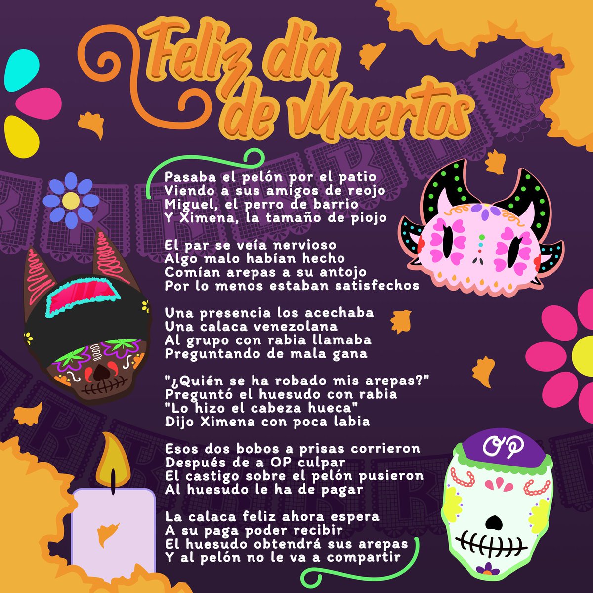AjoloteStudio's tweet photo. Desde AjoloteStudios, les deseamos un feliz día de muertos! https://t.co/lnRrKVIB33