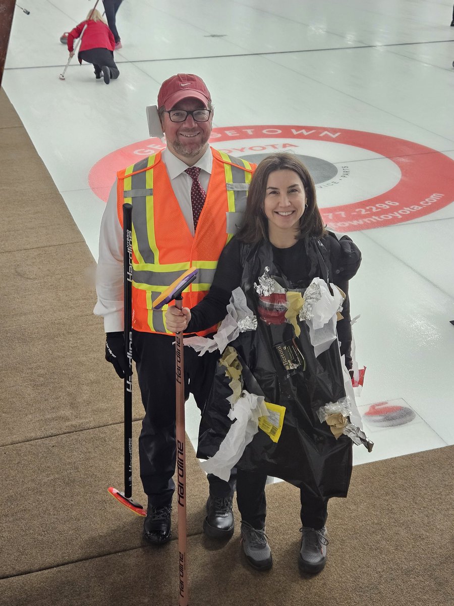 Great times tonight <a href="/Mississauguagcc/">The Mississaugua Golf and Country Club</a> Friday night Mixed Curling....Halloween theme!
These members are the best!
#curling
#Halloween 
#greatcostumes
