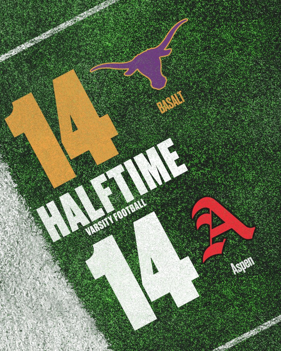 BHS_COAthletics's tweet image. Halftime update from Basalt. Tied at 14. #WeAreBasalt #CHSAA #COPrep