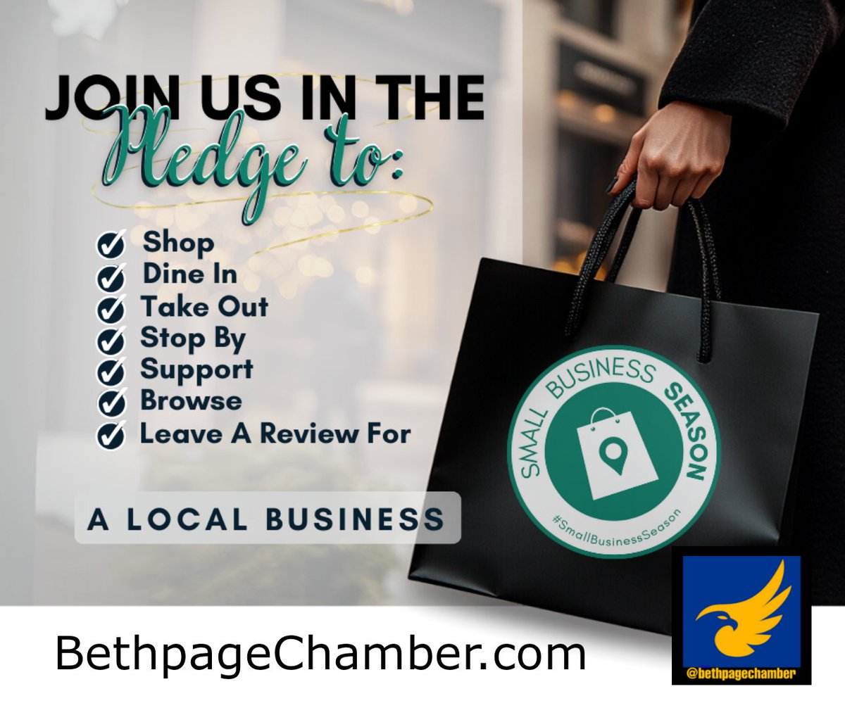 BethpageChamber's tweet photo. Take the pledge to shop local this small business season for the holidays.🙌🛍 #shoplocal #SBS2024 https://t.co/dB8g4VK4cY