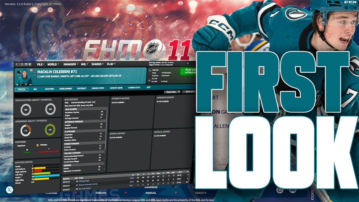 🚨🔥 NEW VIDEO 🔥🚨

"First Look and New Features" of Franchise Hockey Manager 11 🏒️ 

FULL VIDEO: youtu.be/8Fvsy4he944

FHM 11 is an NHL manager game on Windows PC, Mac by <a href="/ootpbaseball/">Out of the Park Baseball</a> <a href="/FranchiseHockey/">Franchise Hockey Manager</a> and <a href="/Com2uS/">Com2uS USA</a> 

#fhm11 #nhl #stanleycup #hockey #gmgames