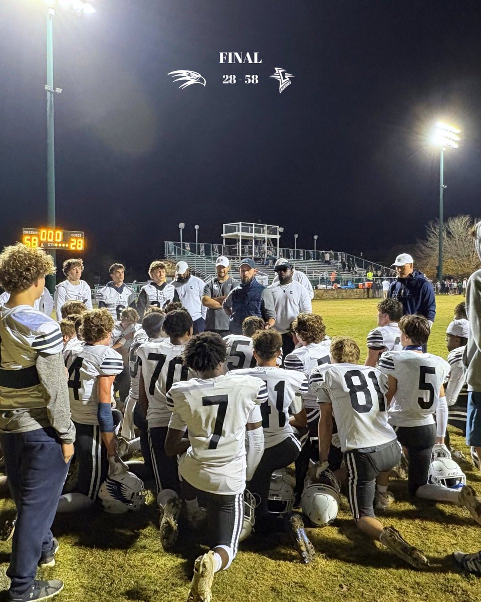 FootballLatin's tweet photo. Last game is never easy, but this group of seniors took us from 2-8 to 8-3. You all changed the culture and set us up for a bright future! ๐ฉต
#FlyWithTheFlock๐ชฝ https://t.co/G4PTvMSa0g