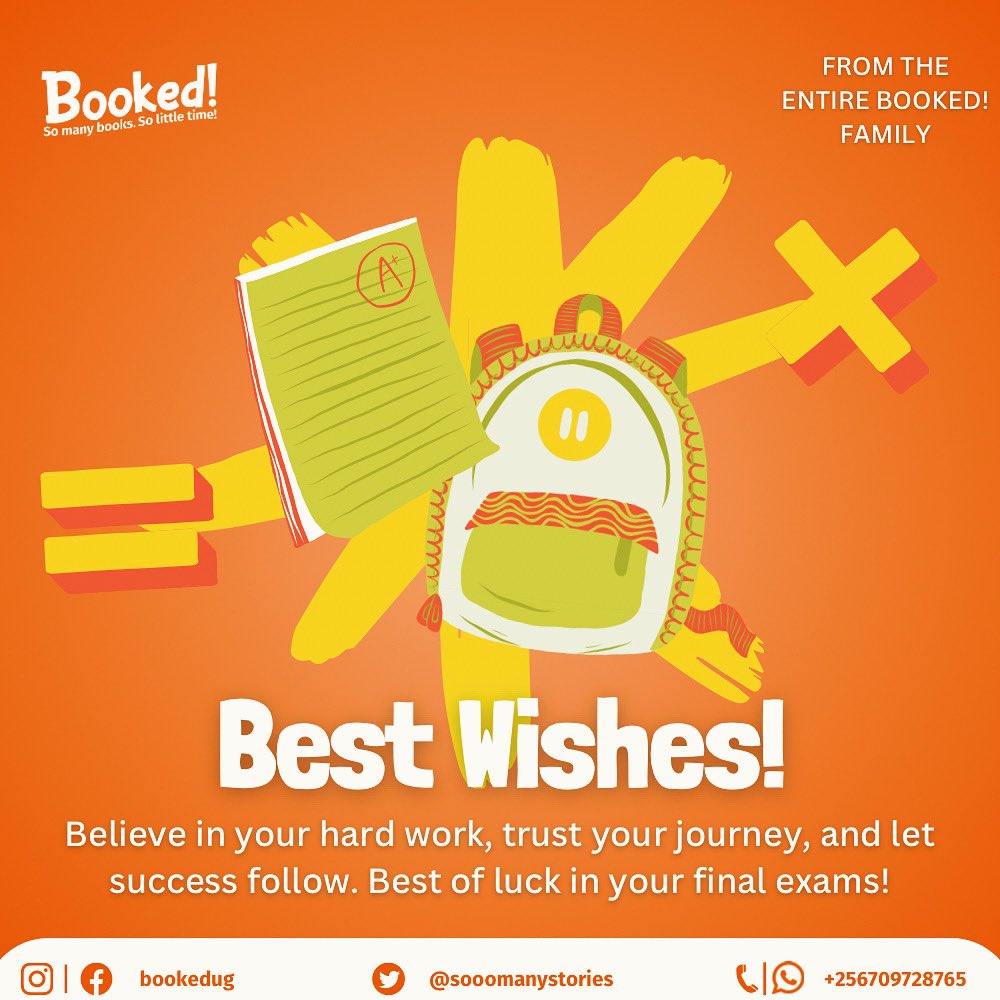 SoooManyStories's tweet photo. 🎉✨ Wishing All Primary Seven Candidates the Best of Luck! ✨🎉
From everyone at Booked! we’re cheering you on as you take this important step in your academic journey!💫
#bookedug
#sooomanystories
#goodluck
#childrenslibrary
#childrensliterature https://t.co/TsY953Q7fi