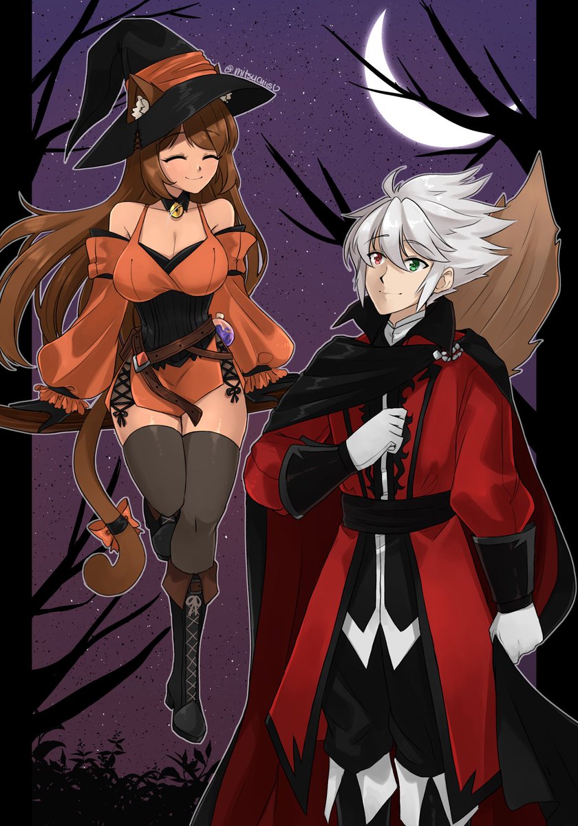 The Witch and the Vampire 🖤🧡✨