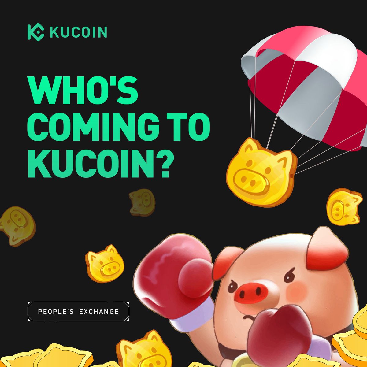 kucoincom's tweet photo. 🐷 Brace yourselves! 
🥊 Guess who's trotting into @kucoincom next? 

#KuPiggy https://t.co/xJDvs2WSuD