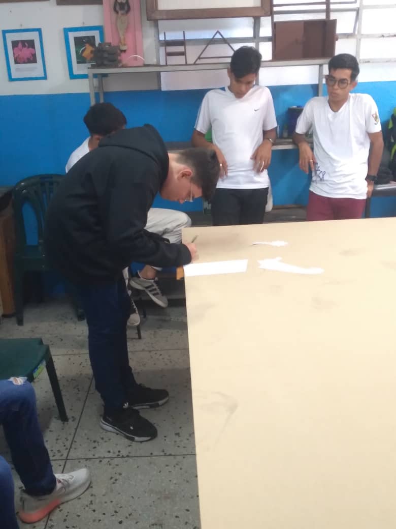 Inicio de actividad práctica Navideña (Sagrada Familia) estudiantes de la Casa de Formación Sacerdotal Juan Pablo II, La Grita municipio Jáuregui Estado Táchira.