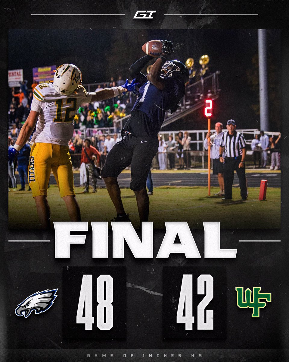 FINAL: WHAT A GAME😱 <a href="/thebrycebaker2/">Bryce Baker</a> found <a href="/JPG14Peter/">James Gilchrist</a> with 9 seconds left to defeat West Forsyth and win the CPC conference championship🏆‼️