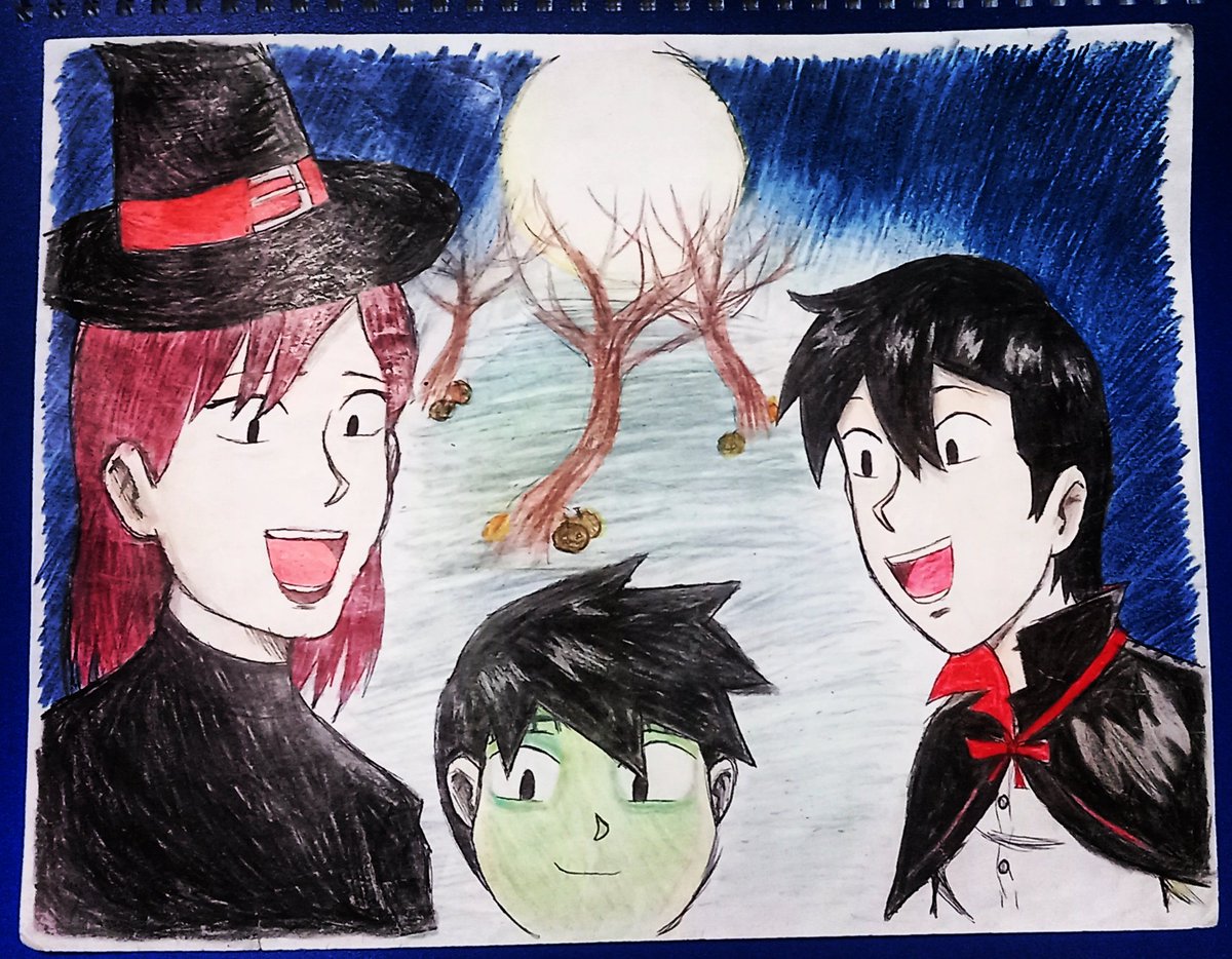 isaacdraw's tweet photo. Un dibujito por halloween 👻 https://t.co/B1b6D1MJJF