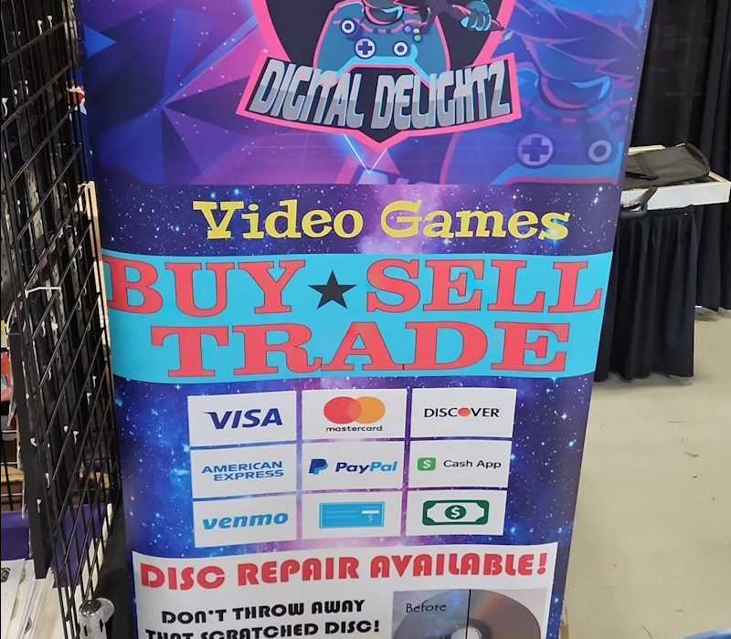 aVideoGameCon's tweet photo. Need disc repairs and some extra gaming goodies? Digital Delightz will offer onsite disc &amp; console repairs and open for trades at the Vendor Village this November 9th. #DigitalDelightz #AVGC #AVideoGameCon #NJ #NewJersey #VendorShow #VideoGames #Gaming #Discrepair #ConsoleRepair https://t.co/TtlZxRZ4FR