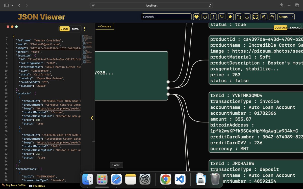 BlitzBug98's tweet image. 🚀 Great news! **jsonviewer.tools** is now fully supported on Safari! 🍏🎉
Whether you’re on Mac or iOS, dive into seamless JSON visualization with our tool! 🌐📊
🔗 Try it now: jsonviewer.tools
#JSONViewer #SafariSupport #WebTools #DataVisualization #Safari