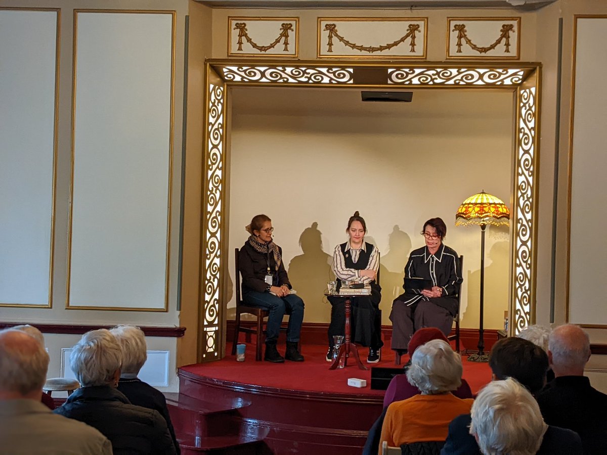 Nina Cullen (@ninakcullen) on Twitter photo Emily Maguire and Yumna Kassab in conversation with <a href="/HistoryGirlKate/">Kate Evans</a> taking on history, rumour and myth in their new books Rapture & Politica at the Blue Mountains Writer's Festival.
<a href="/ultimopress/">Ultimo Press</a> <a href="/allenand/">kristopher allen and</a> Emily Maguire and Yumna Kassab in conversation with <a href="/HistoryGirlKate/">Kate Evans</a> taking on history, rumour and myth in their new books Rapture & Politica at the Blue Mountains Writer's Festival.
<a href="/ultimopress/">Ultimo Press</a> <a href="/allenand/">kristopher allen and</a>